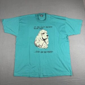 If You Can't Run With The BIG DOGS‎ Stay On The Porch Mens Shirt Extra 2XL USA
